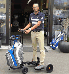 E-Trolley Golfshop - Golftrolley testen Samstagern Zürich